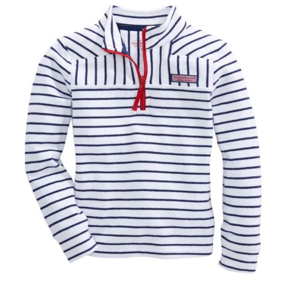 Vineyard Vines Girls Shep Shirt Half Zip Sweatshirt